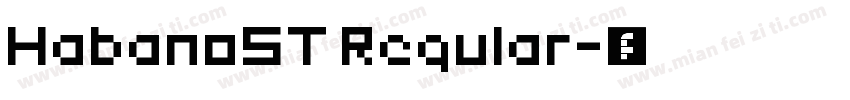 HabanoST Regular字体转换